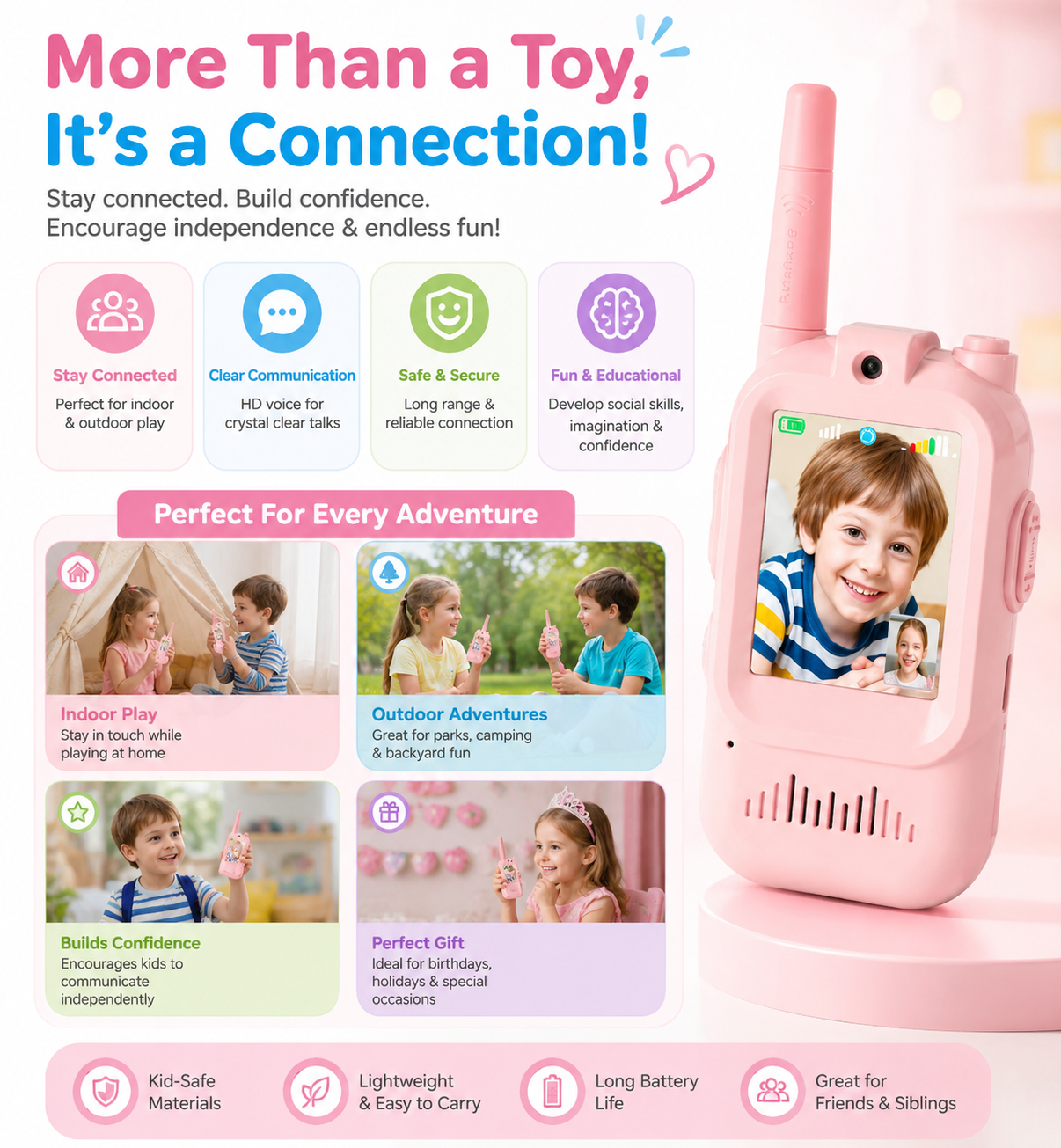 Video WalkieTalkies for Kids