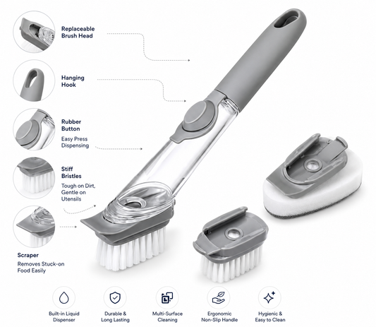 Kitchen cleaning brush