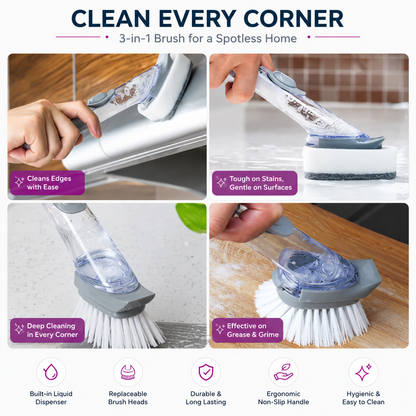 Kitchen cleaning brush